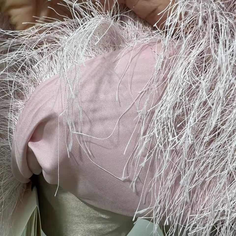 Pearl Fringe Mini Dress