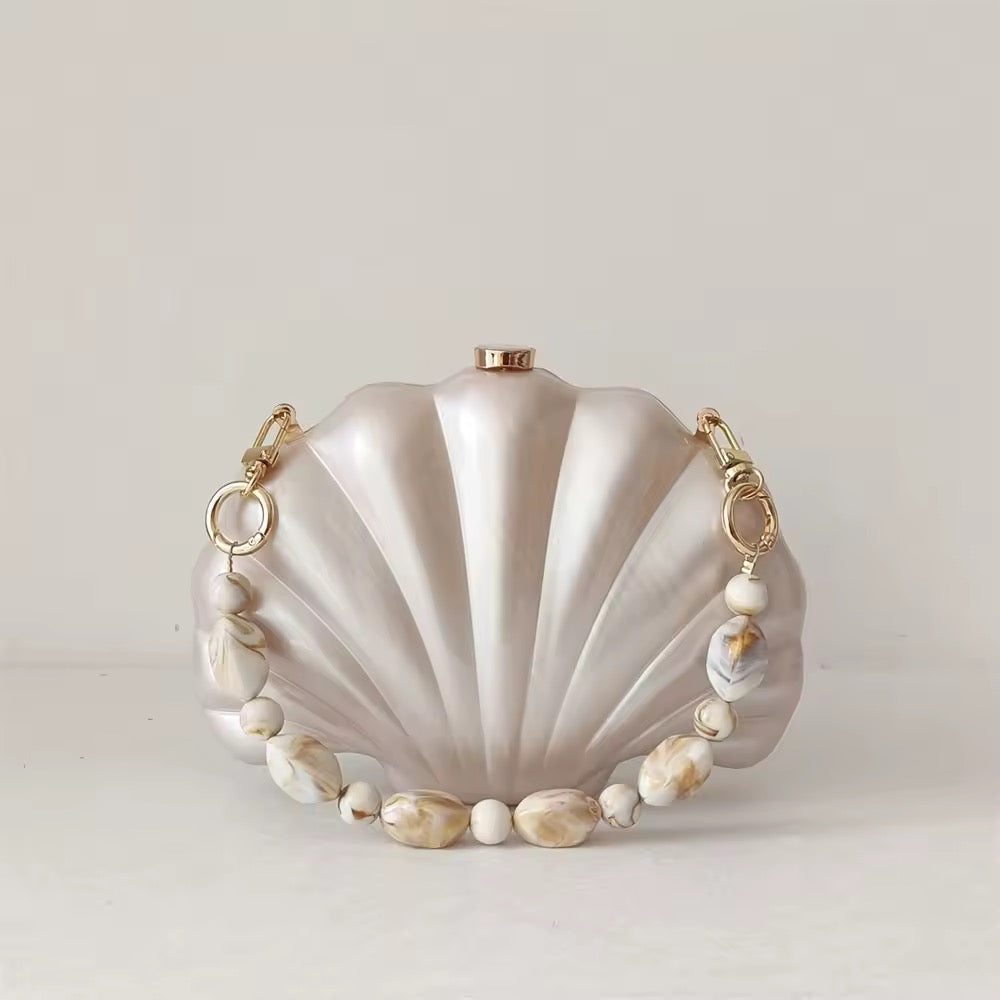 Shell Acrylic Box Clutch