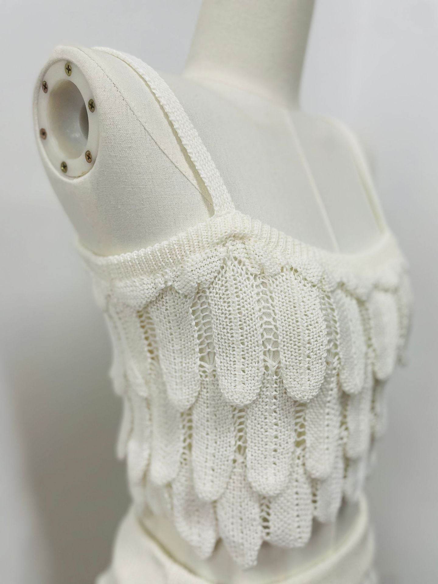 2-piece Set Slip Knit Tops Elastic High Waist Floor-length Skirt set - REBECATHELABEL