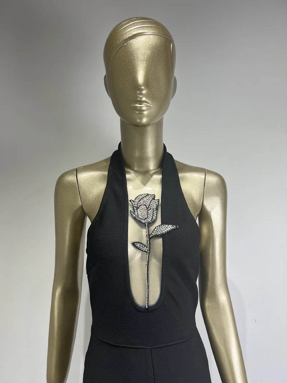 Diamond Flower Bodycon jumpsuit - REBECATHELABEL