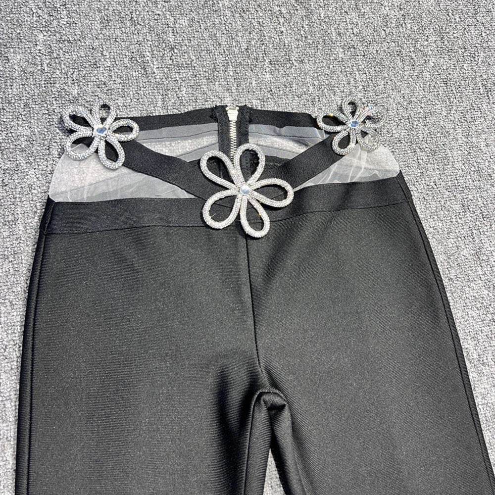 Diamond Daisy Short Top+Pants 2-piece Set - REBECATHELABEL