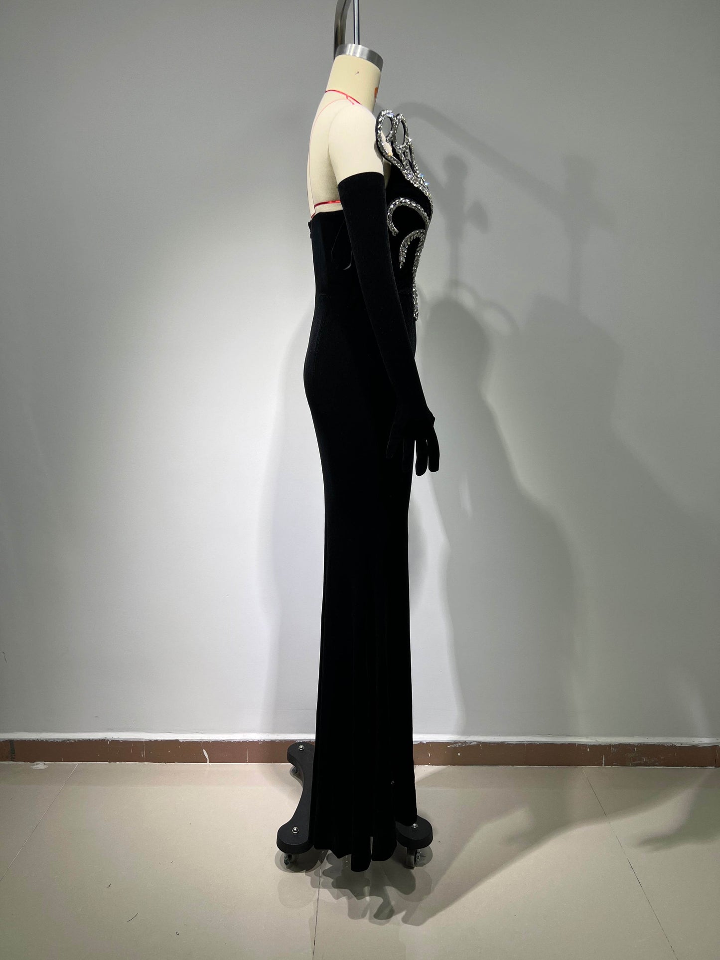 Olay floor length midi glove dress - REBECATHELABEL