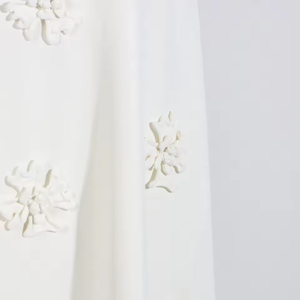 Spliced Appliques Elegant A-line Skirt