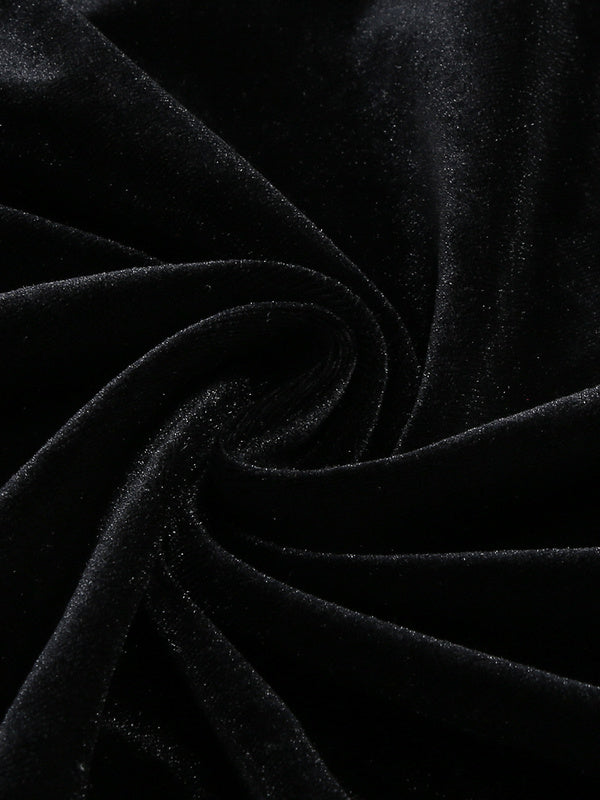 Vee velvet dress