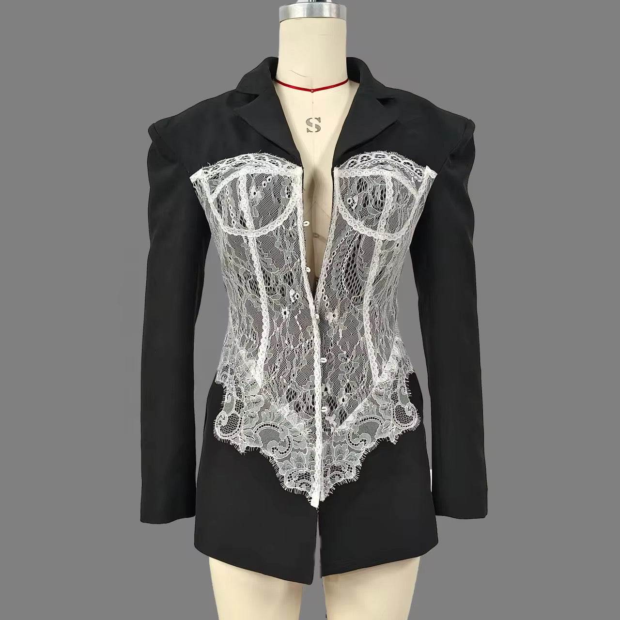 LACE BLAZER - REBECATHELABEL
