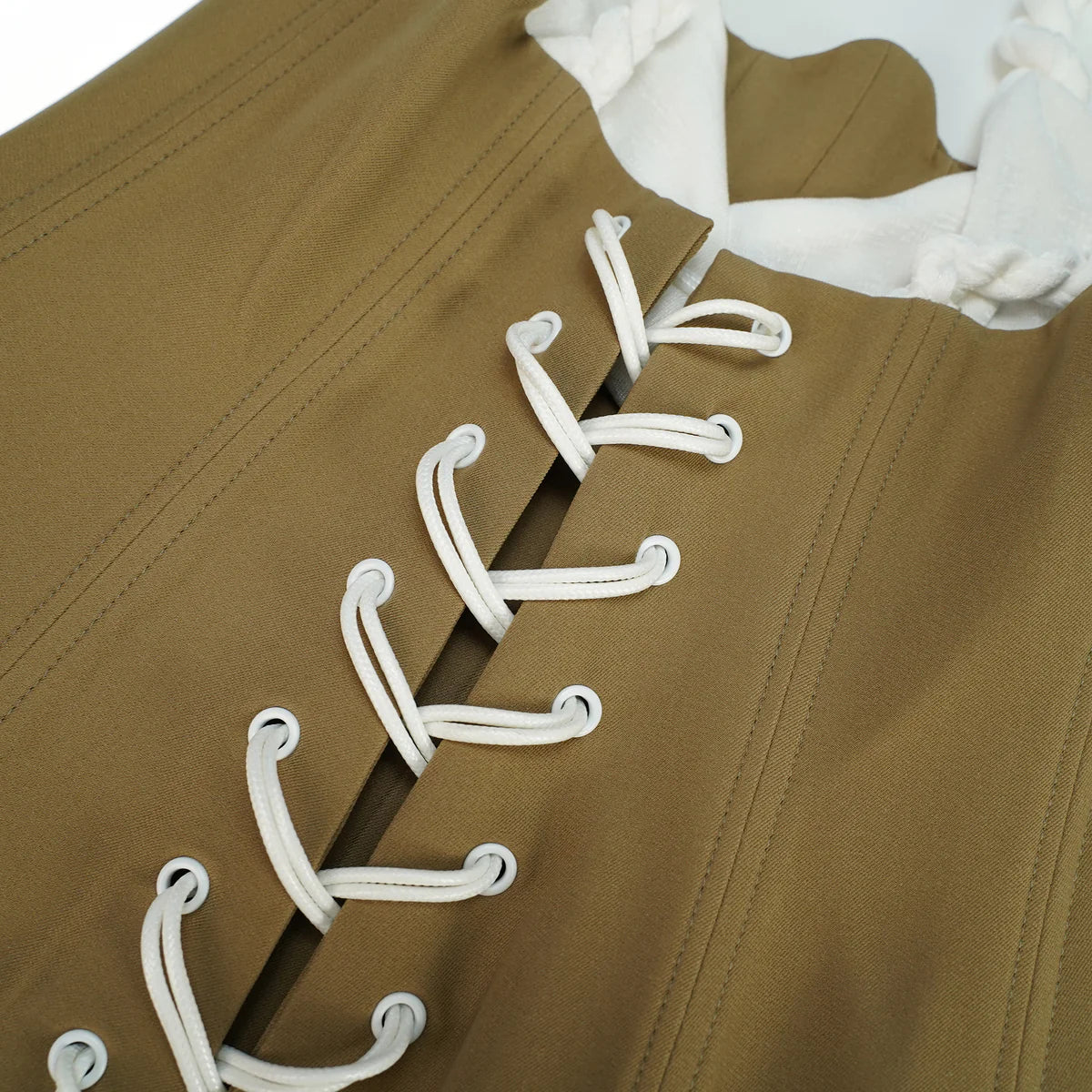 Brown Bustier Panel Mini Dress