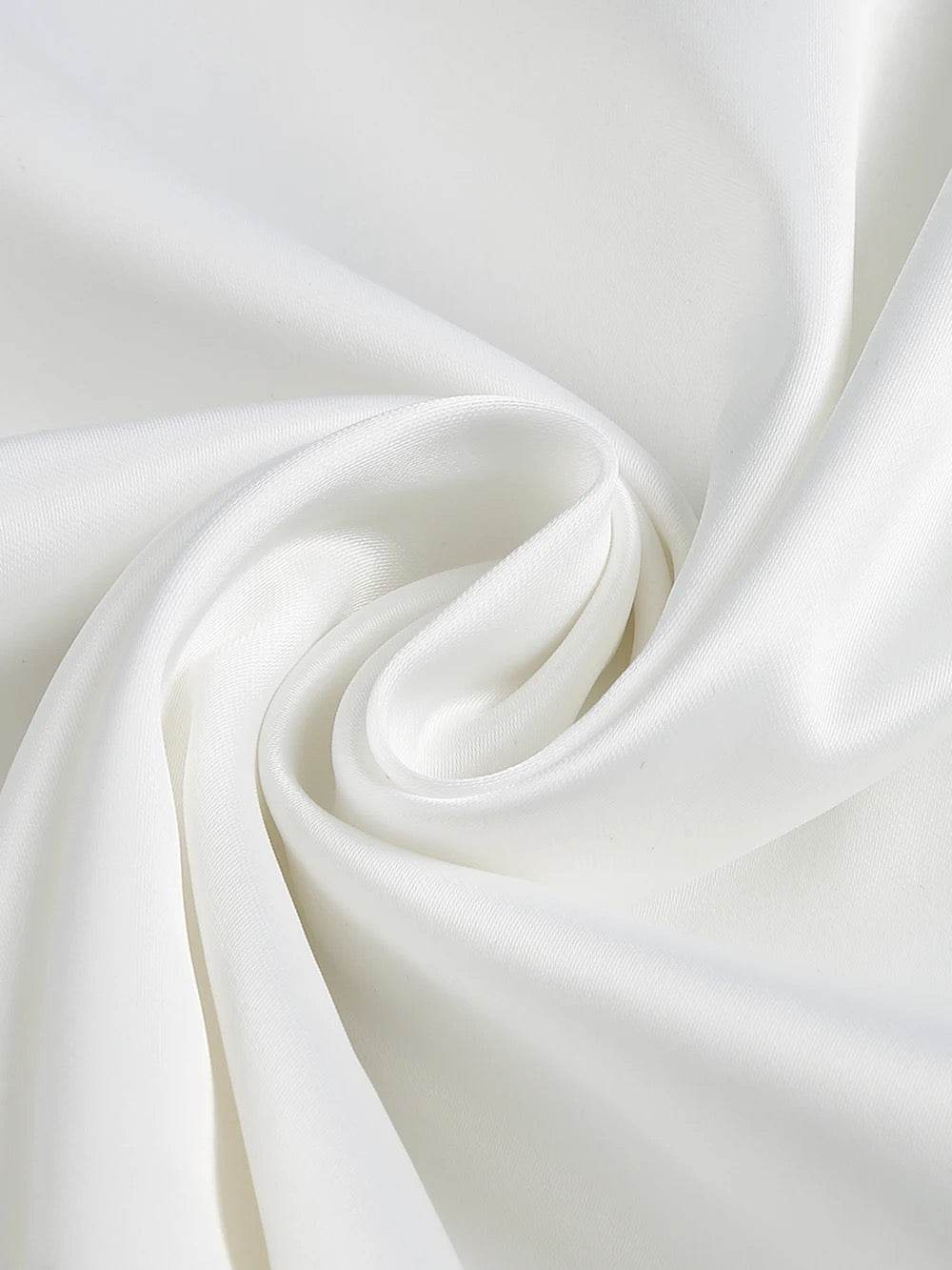 White Sexy Strapless Sleeveless A-line Flower Heart Mini Dress - REBECATHELABEL