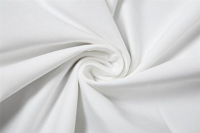 Halter Backless Slim Fit Solid Color Ruffles Dress - REBECATHELABEL