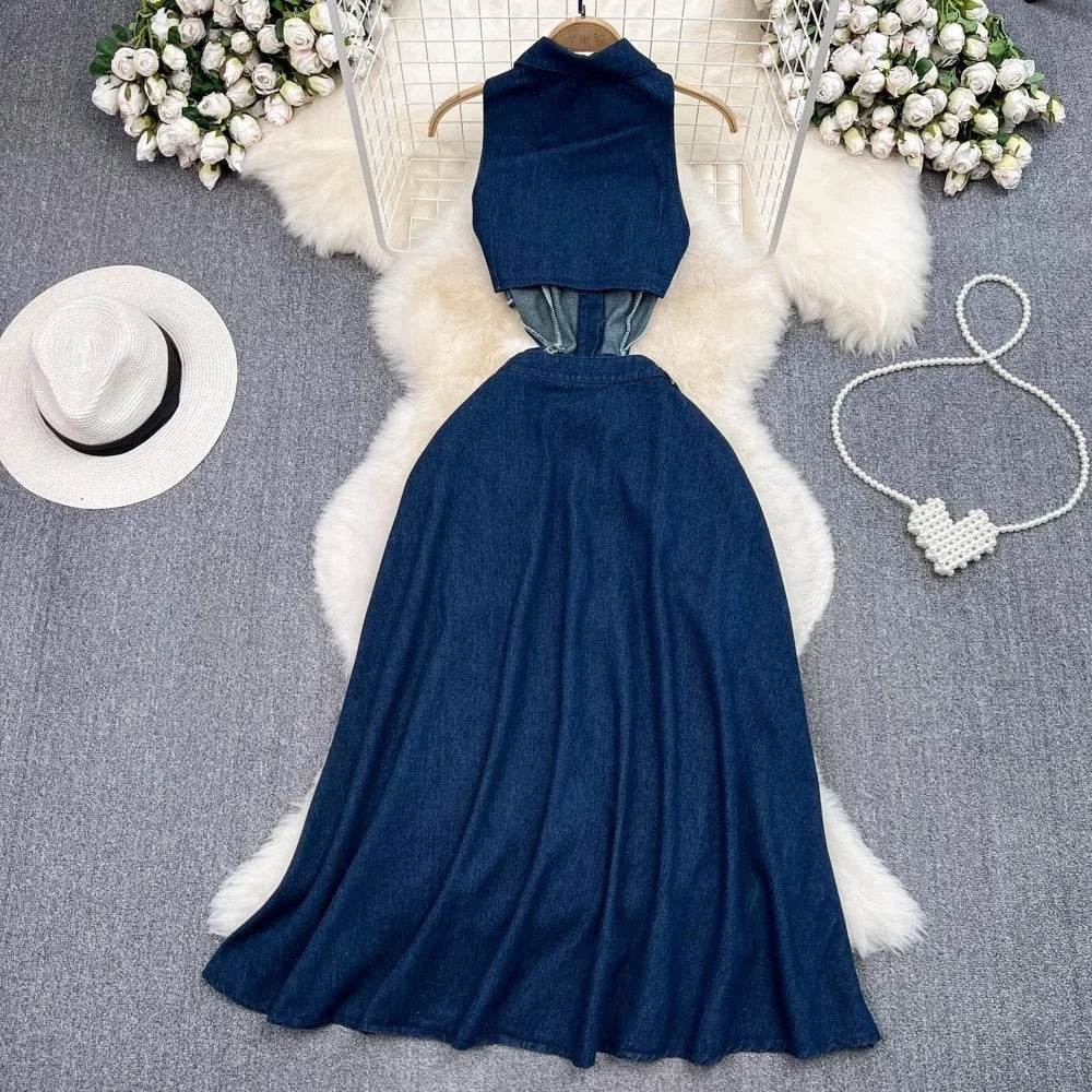 Lulu denim dress - REBECATHELABEL