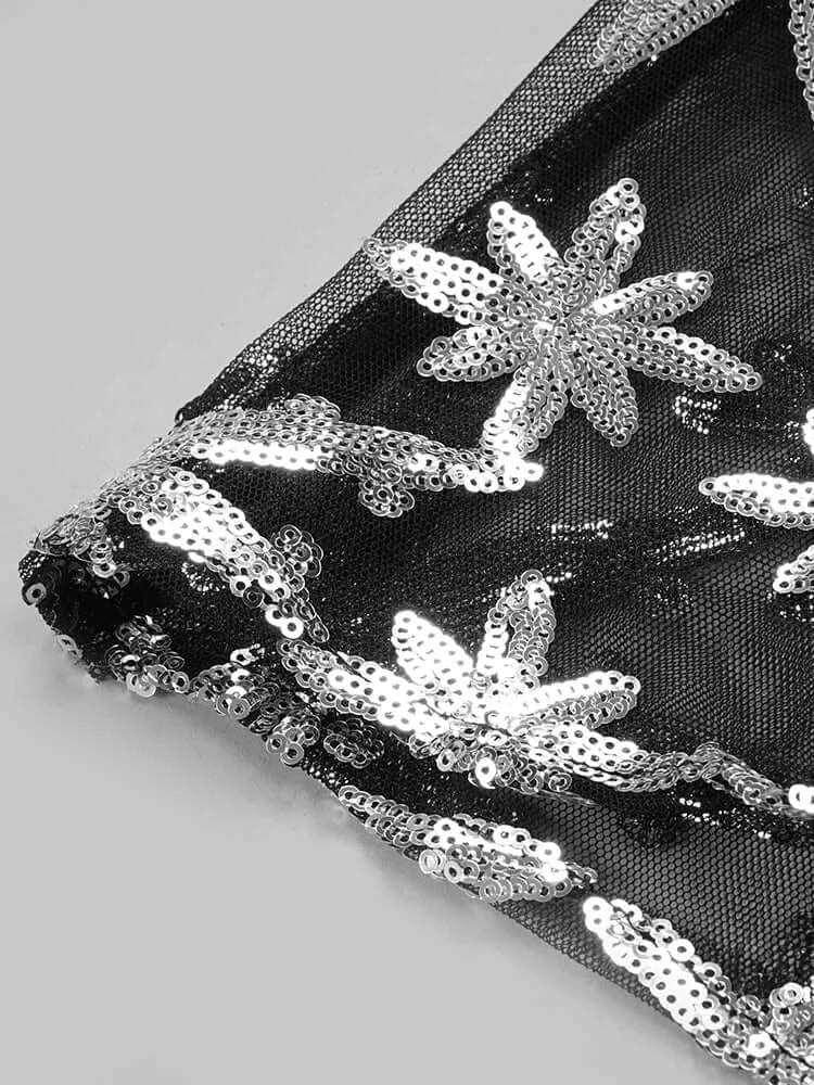 Aloma floor length Sequins Evening Gown - REBECATHELABEL