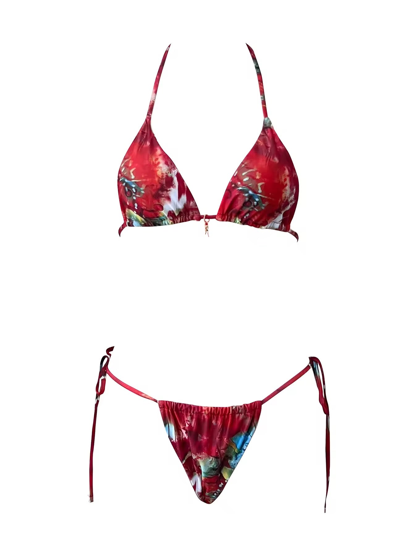 Trangle Bikini And Skirt Set