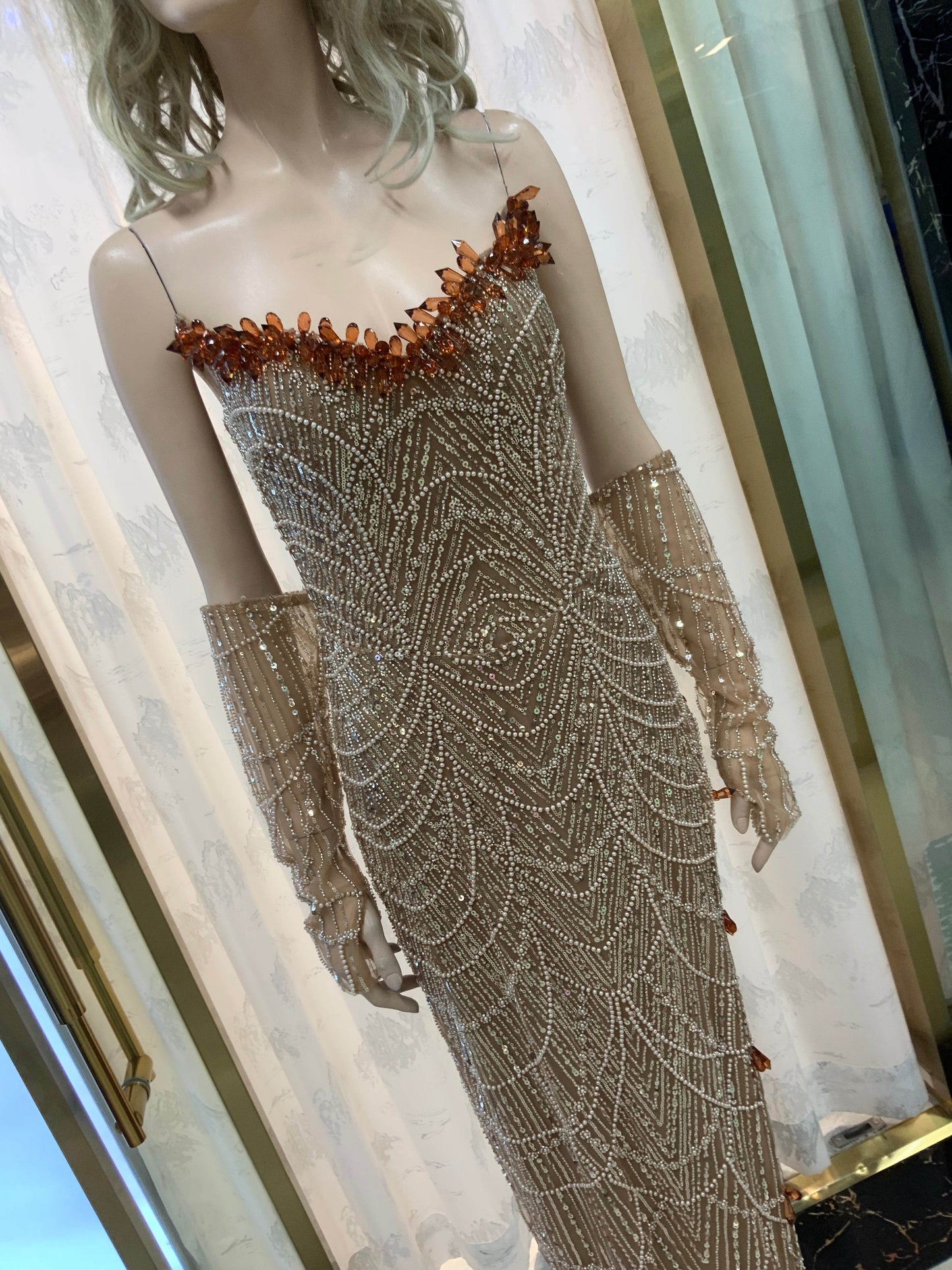 Tasha with gloves maxi dress - REBECATHELABEL