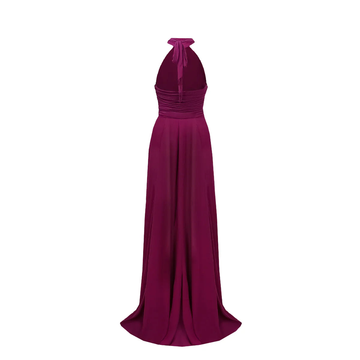 Purple Ruched Maxi Dress