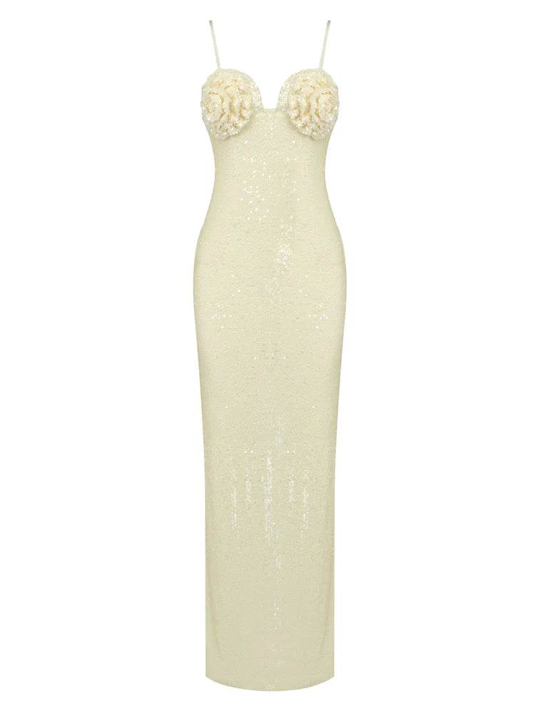 Carmelitta Sequin Maxi Evening Dress - REBECATHELABEL