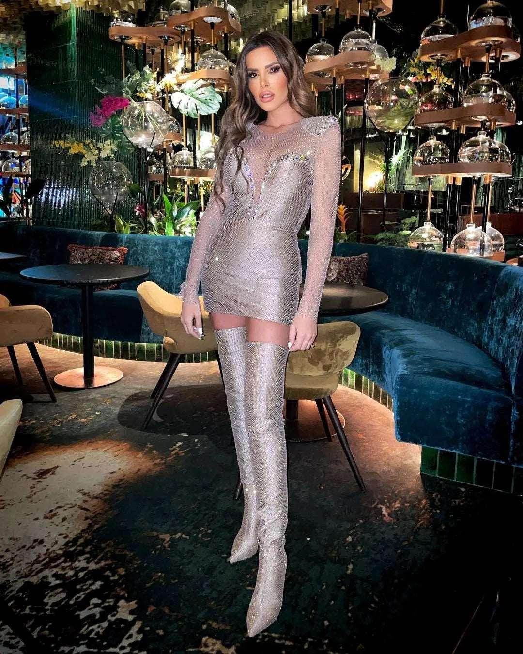 Cassie diamond dress - REBECATHELABEL