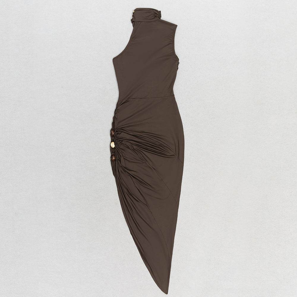 Cutout Halter Neck Maxi dress - REBECATHELABEL