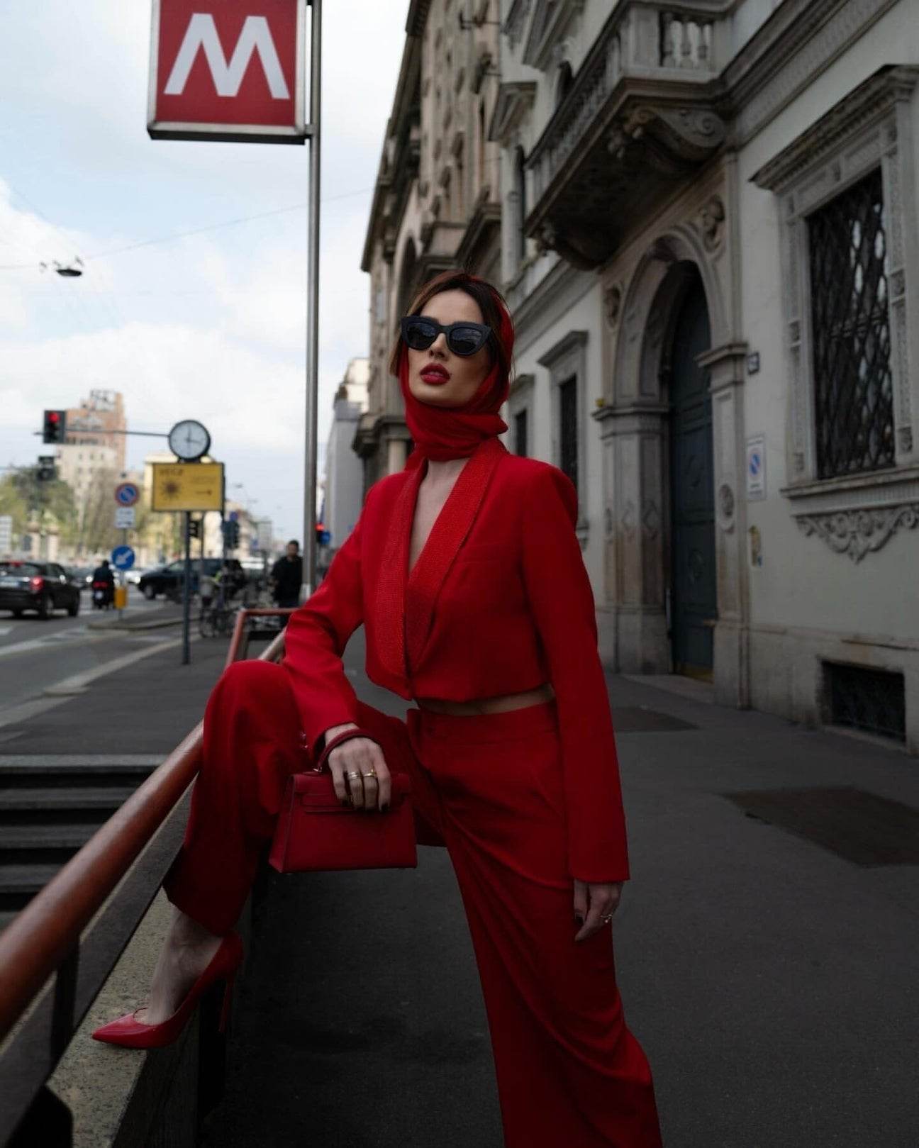 LOLO RED TWO PIECE SET - REBECATHELABEL