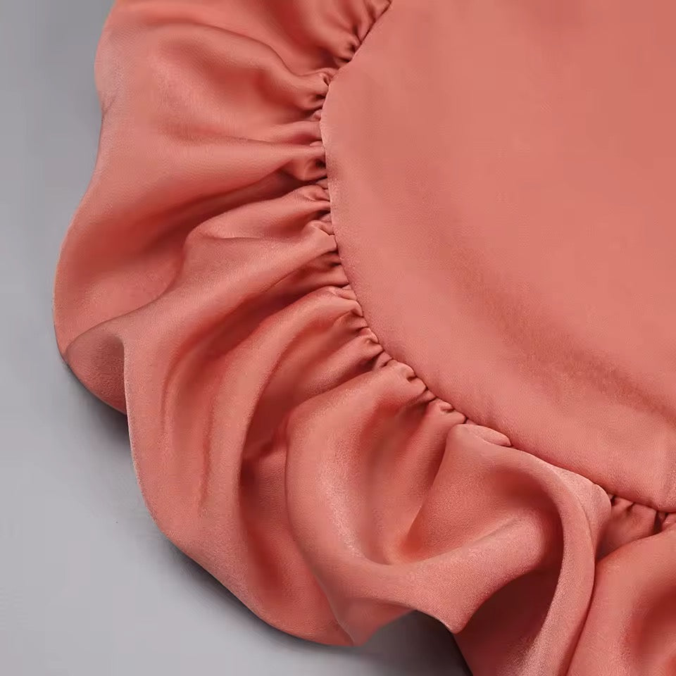 Irregular Hem Ruffles Patchwork Sweet skirt