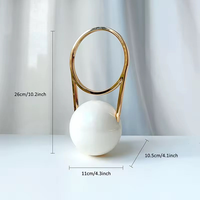 Evening Clutch With Ball Handle Acrylic