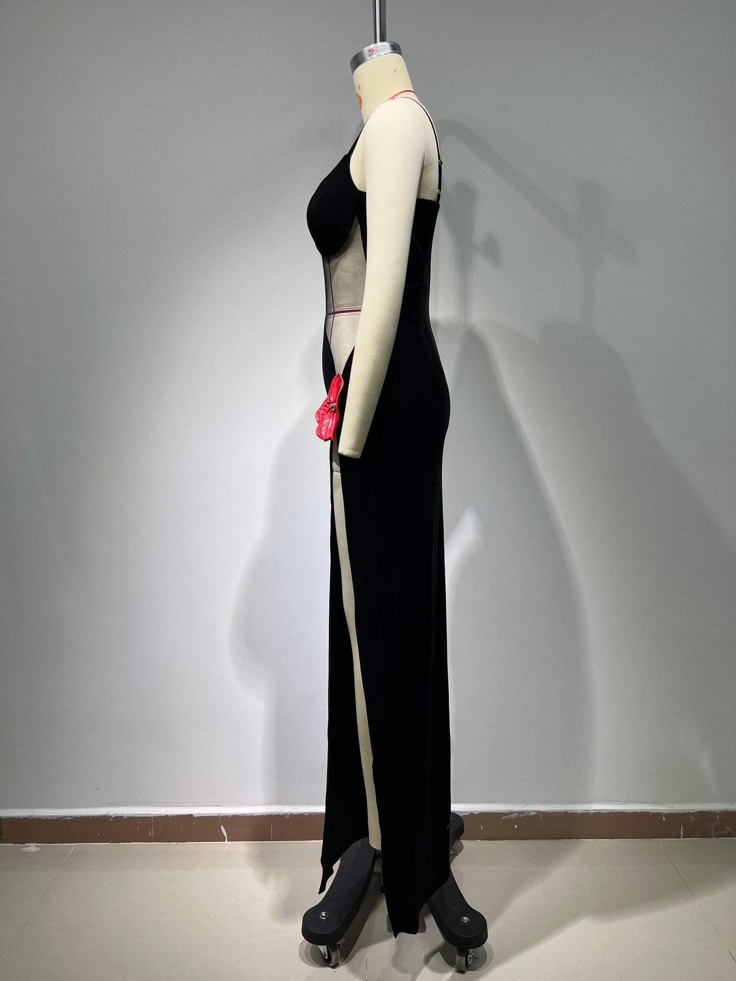 Becky long slit dress - REBECATHELABEL