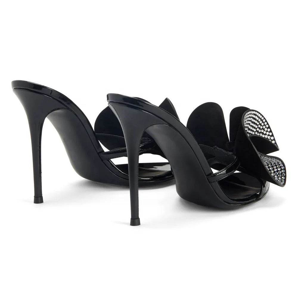 Flower Crystal Sandals - REBECATHELABEL