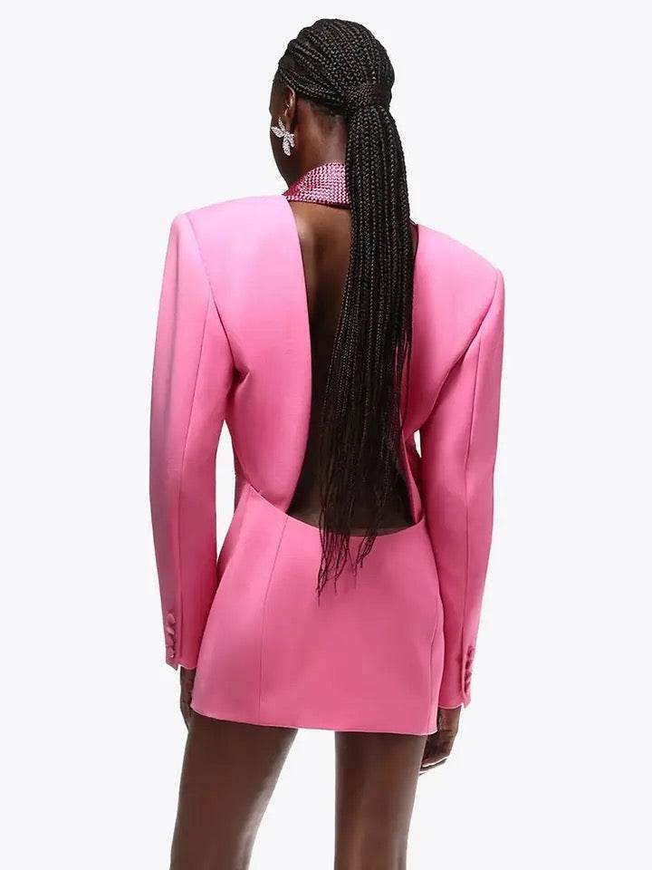 Kimi rhinestone blazer - REBECATHELABEL