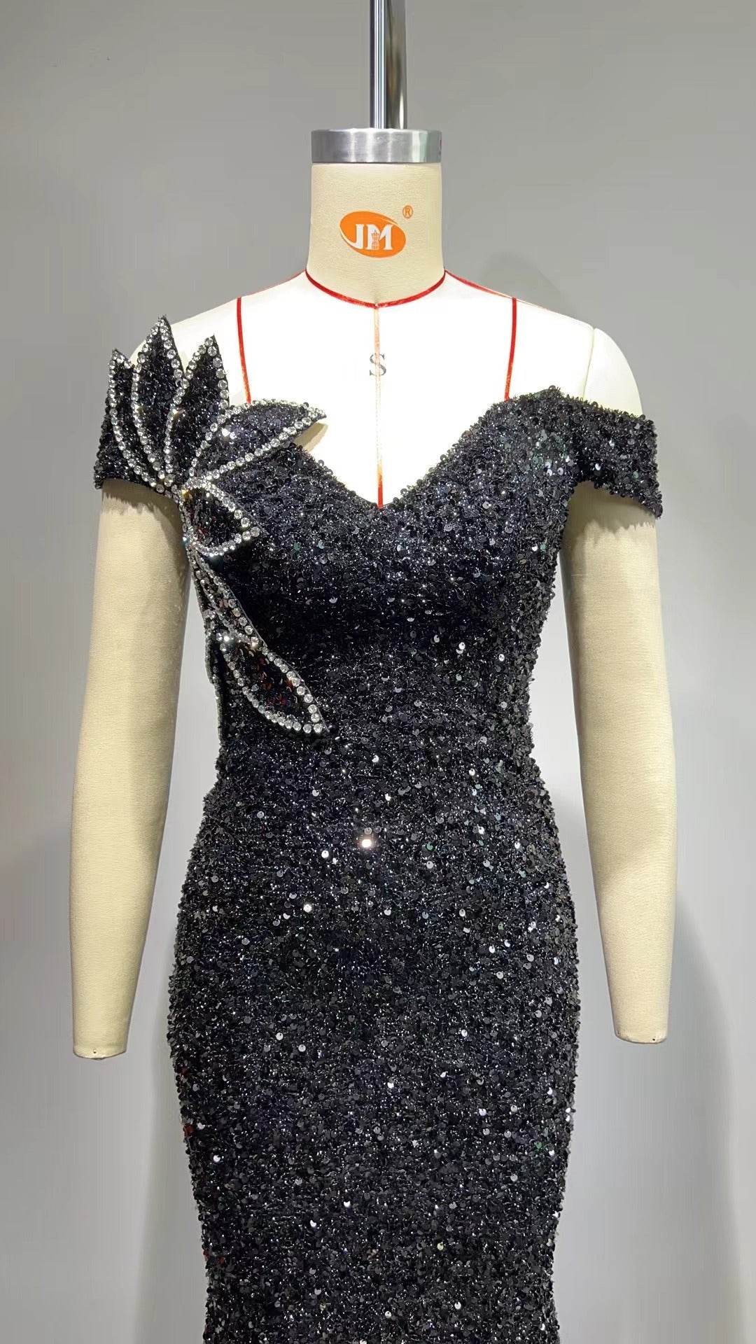 Kimola sequin rhinestone dress - REBECATHELABEL