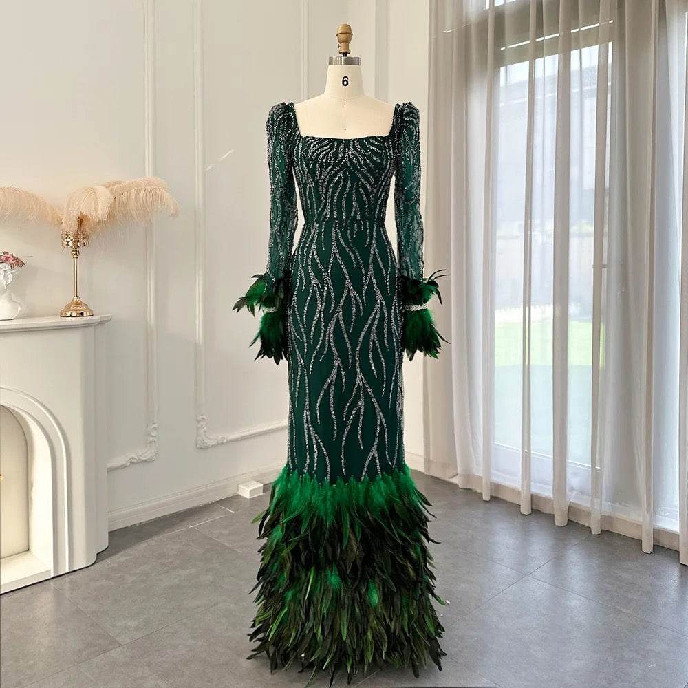 Klara feather dress - REBECATHELABEL