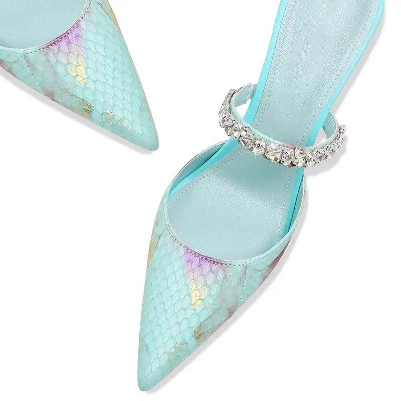 Laila rhinestone heels - REBECATHELABEL