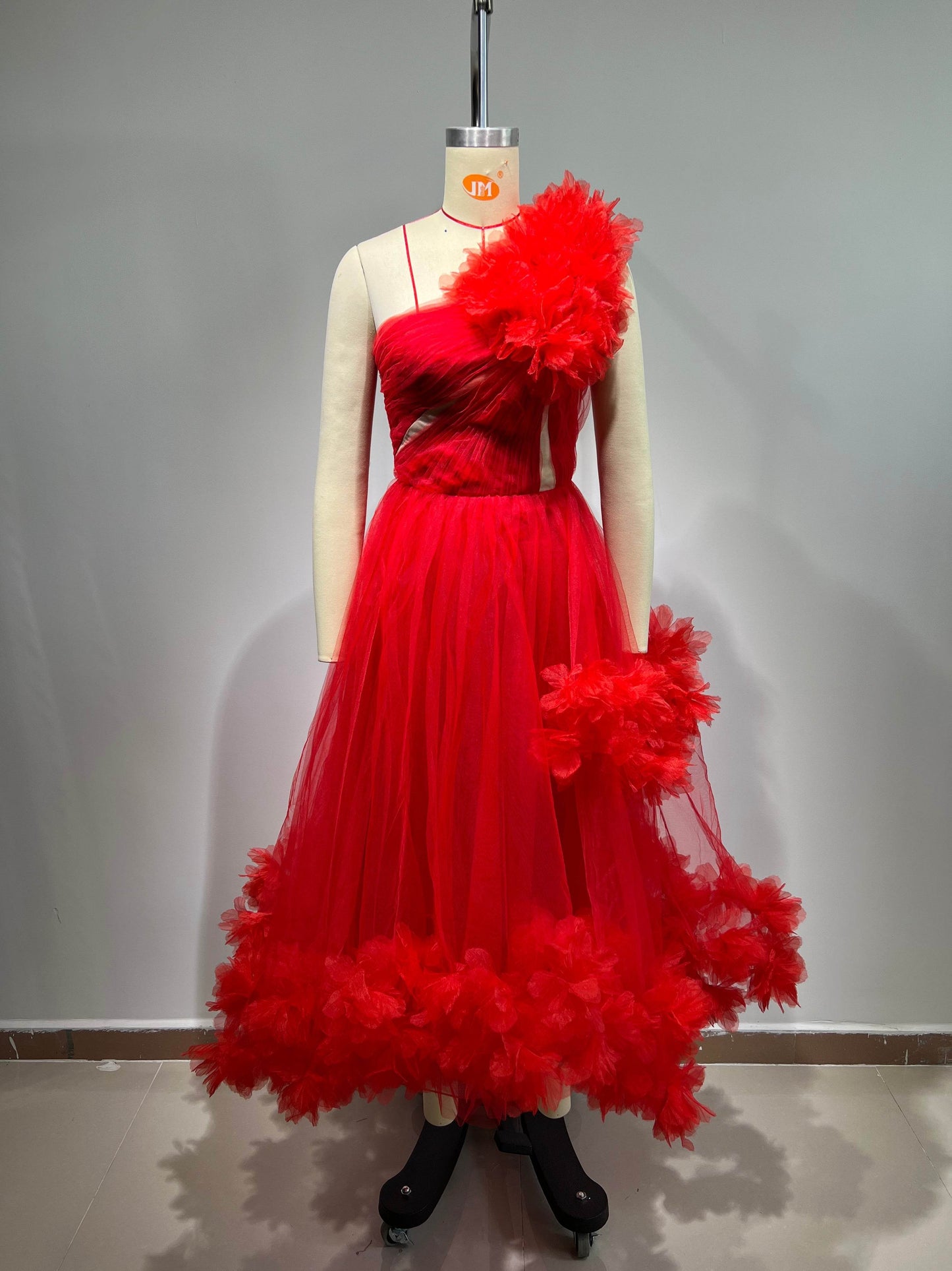 Layered Tulle Ball Evening Dress - REBECATHELABEL