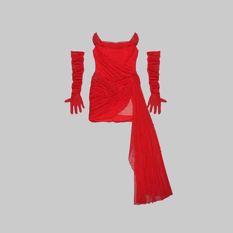 Liane red mini dress - REBECATHELABEL