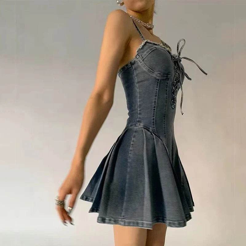 Lolo denim dress - REBECATHELABEL