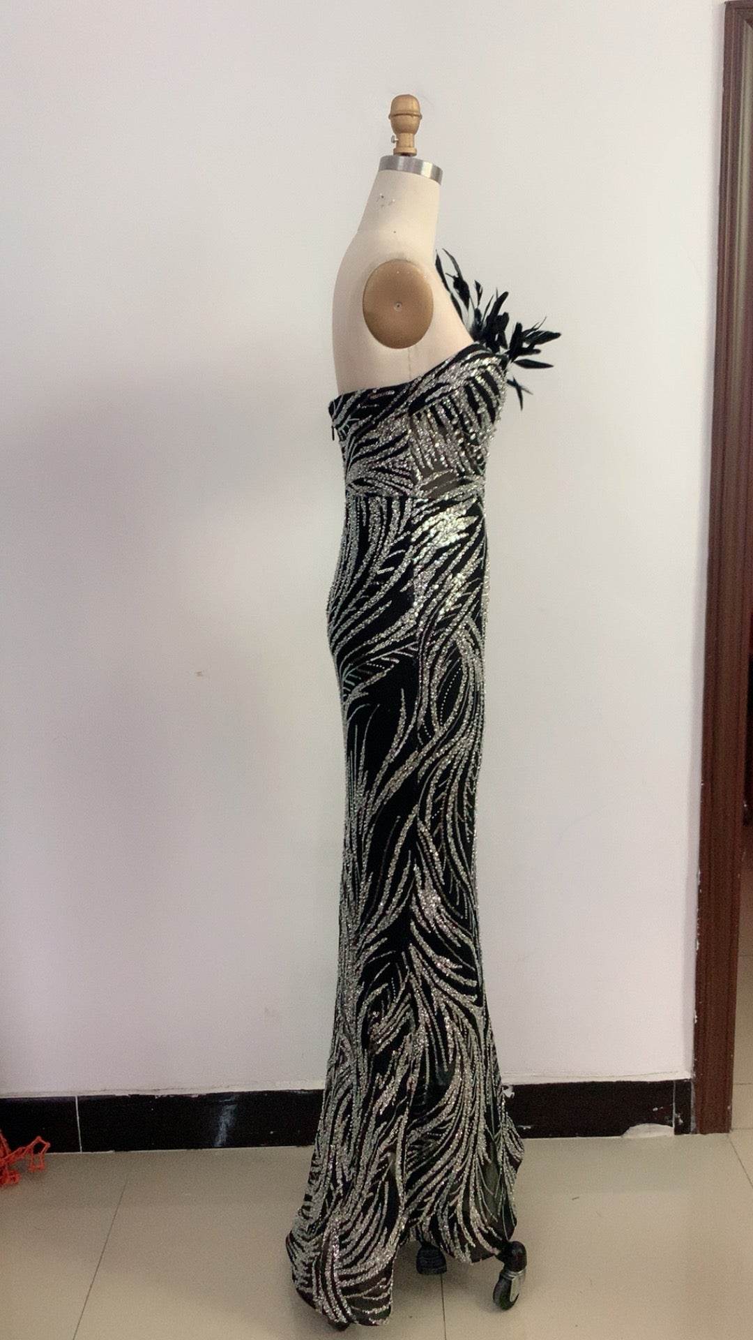 Milan feather dress - REBECATHELABEL