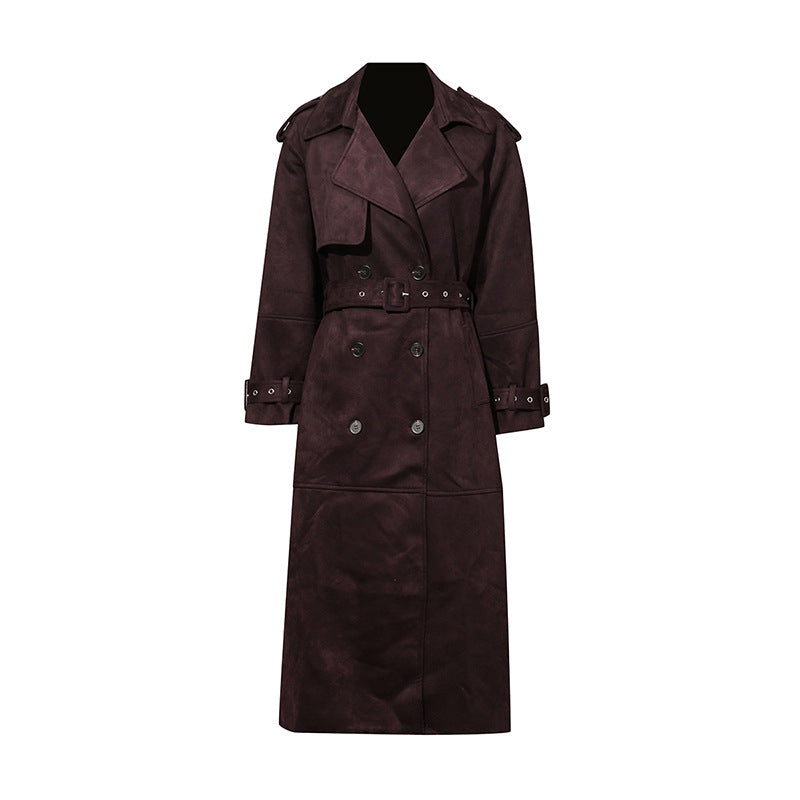 Long Trench Coat for Winter Trendy Long Coat