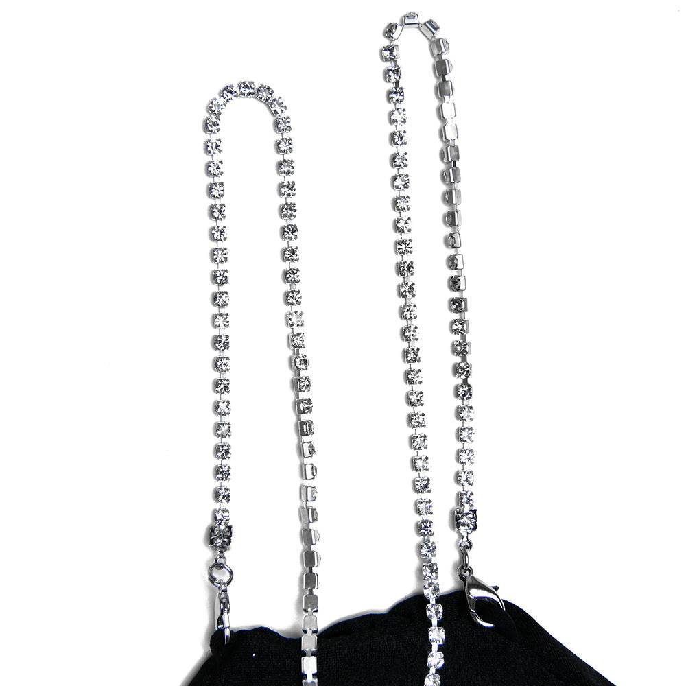 Rhinestone Strap Dress - REBECATHELABEL