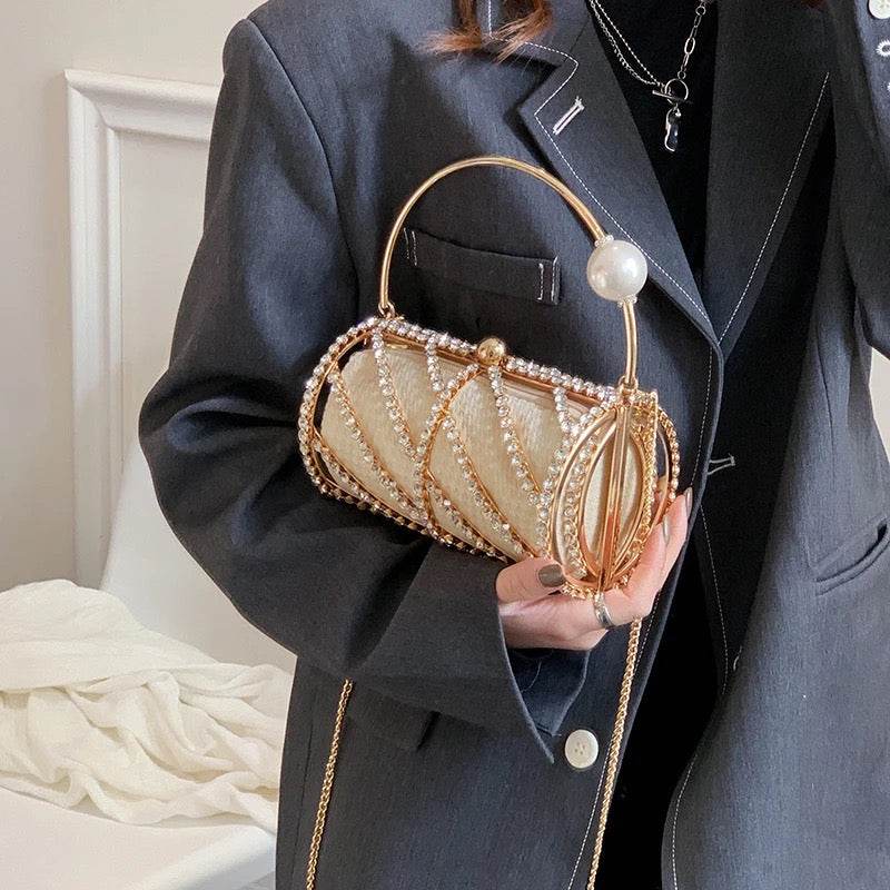 Rhinestone bag - REBECATHELABEL