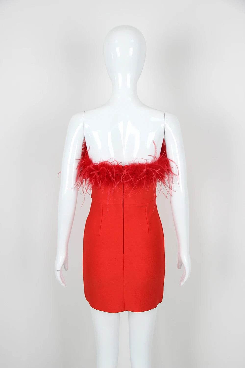 Roshel feather mini dress - REBECATHELABEL