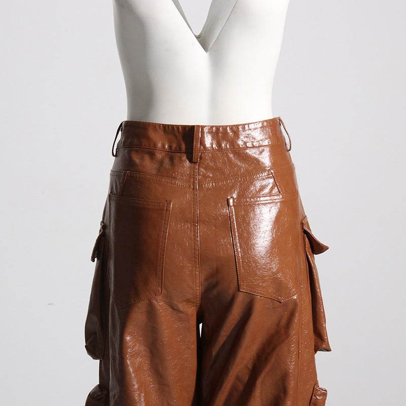 Rosy leather pants - REBECATHELABEL