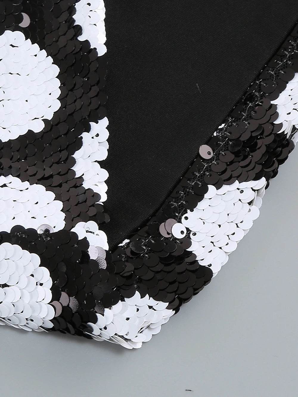 Sexy Strapless Feather Embedding Tight Mini Dress - REBECATHELABEL