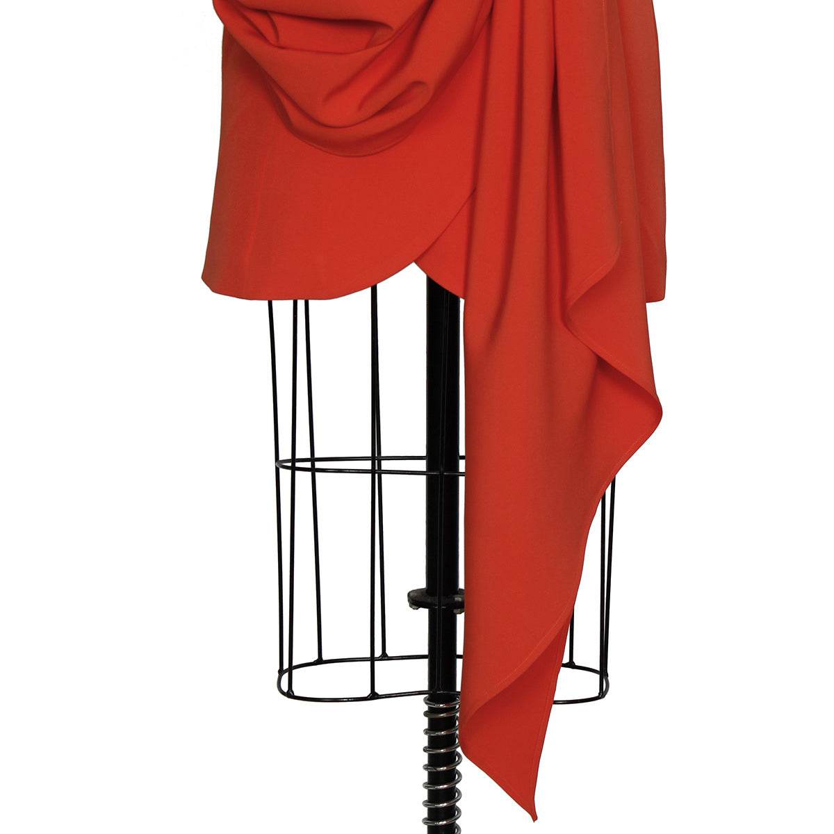 Sleeveless Double Breasted Large Hemline Pleated Dress - REBECATHELABEL