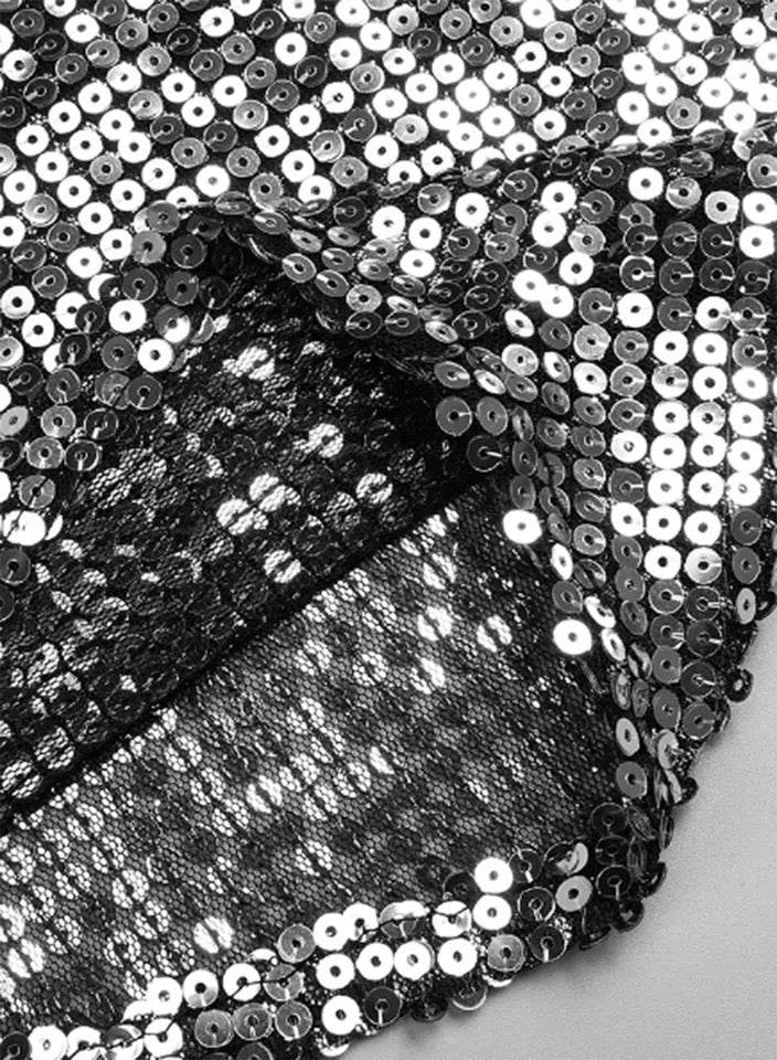 Sparkling Silver Sequins dress - REBECATHELABEL