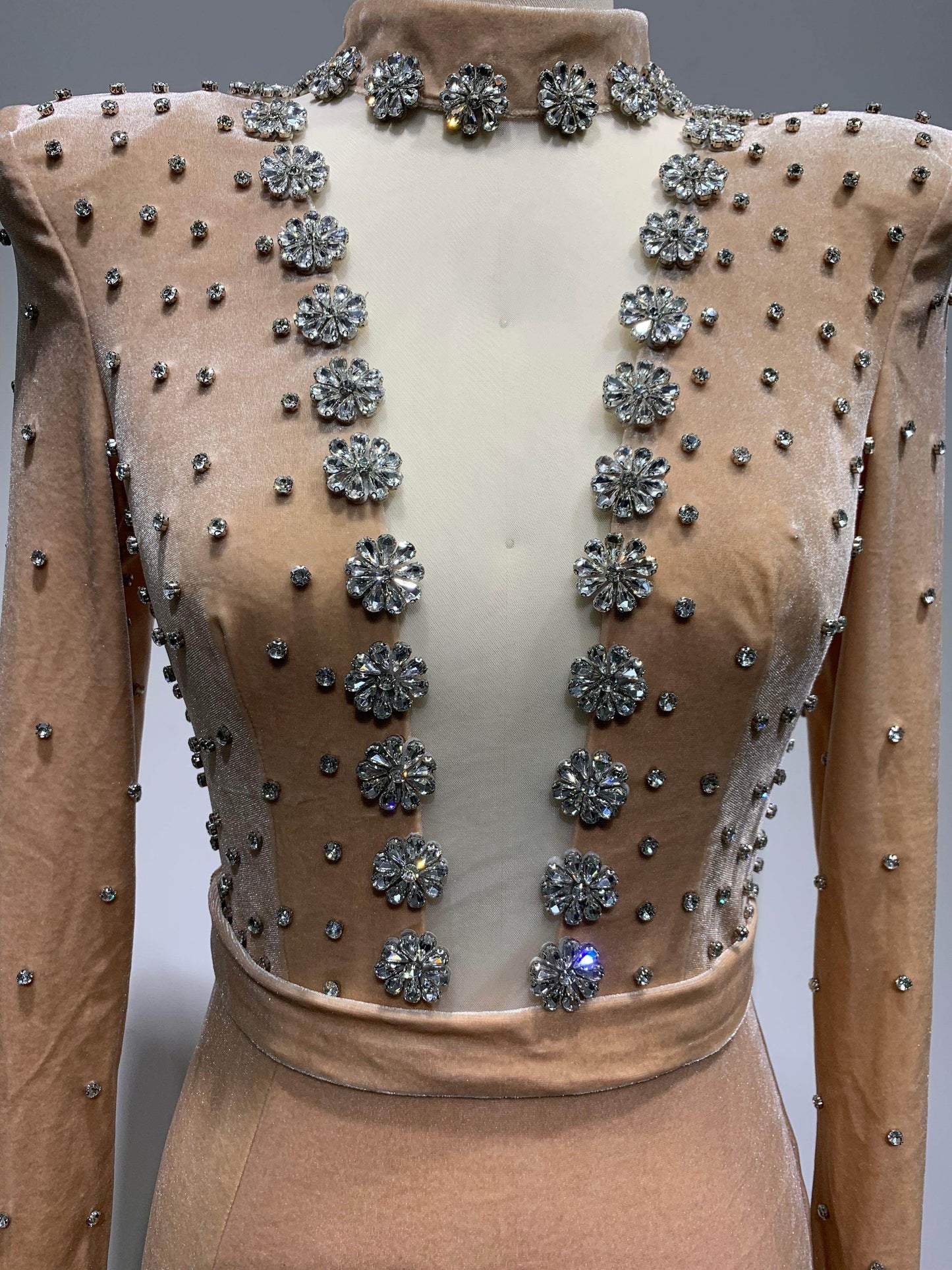 Velvet Maxi Long dress - REBECATHELABEL