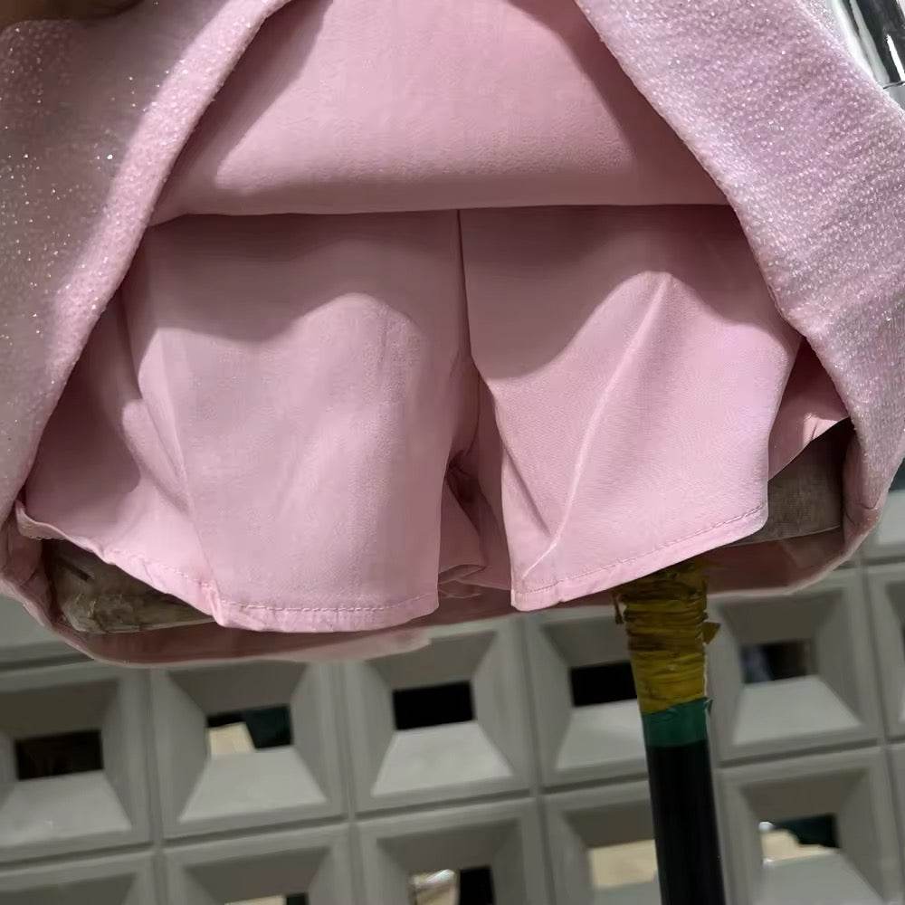 Diamond Strapless Fishbone Top + Pencil Mini Skirt - REBECATHELABEL