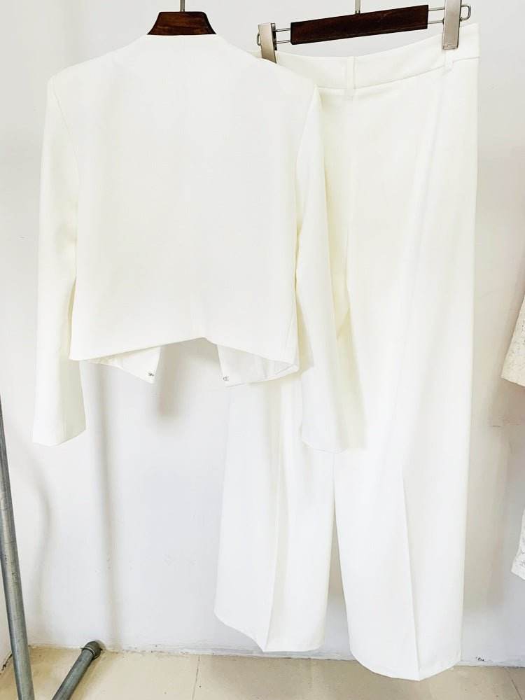 Lolo blazer wide pant set - REBECATHELABEL