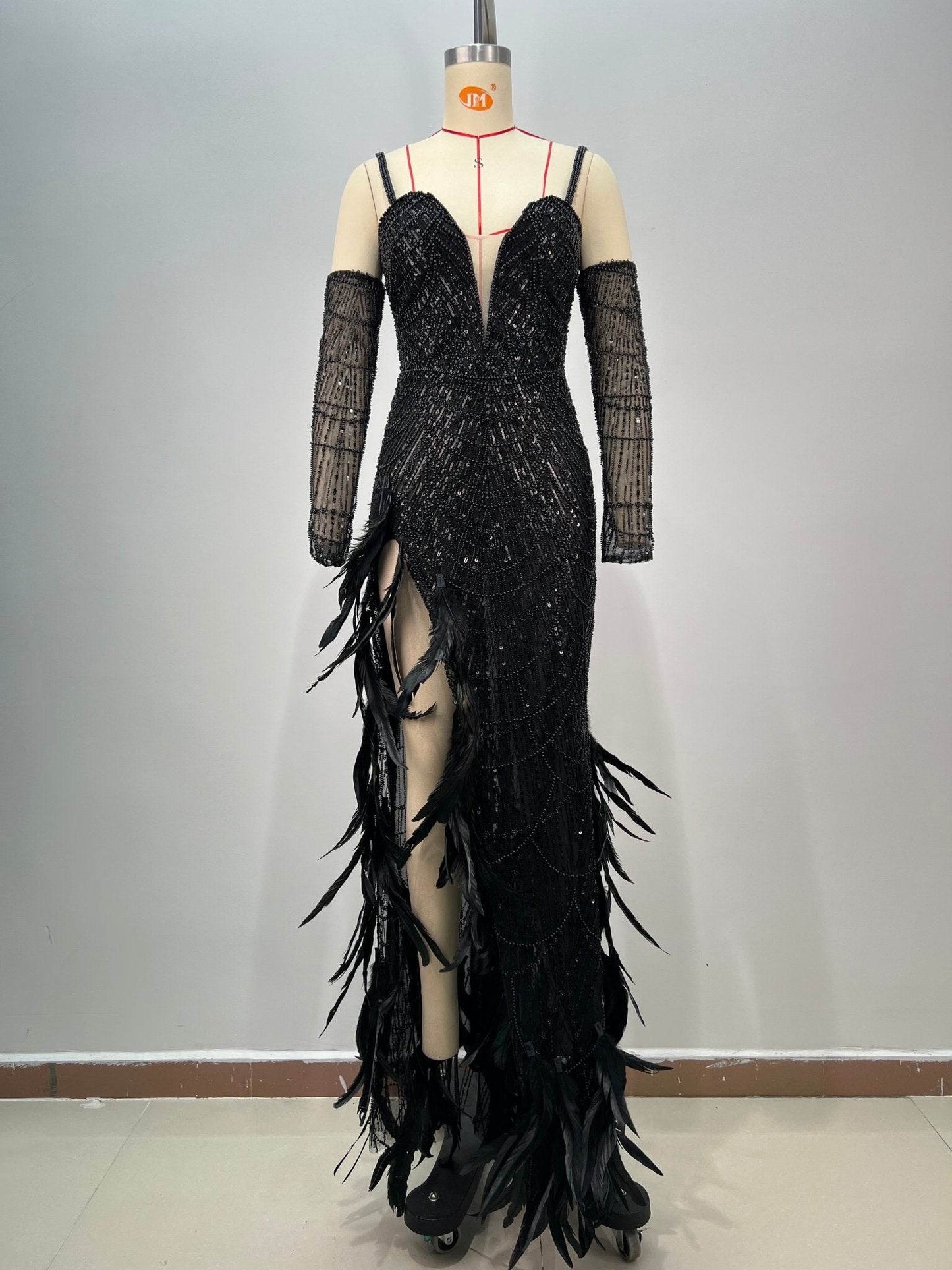 Lolo feather dress - REBECATHELABEL