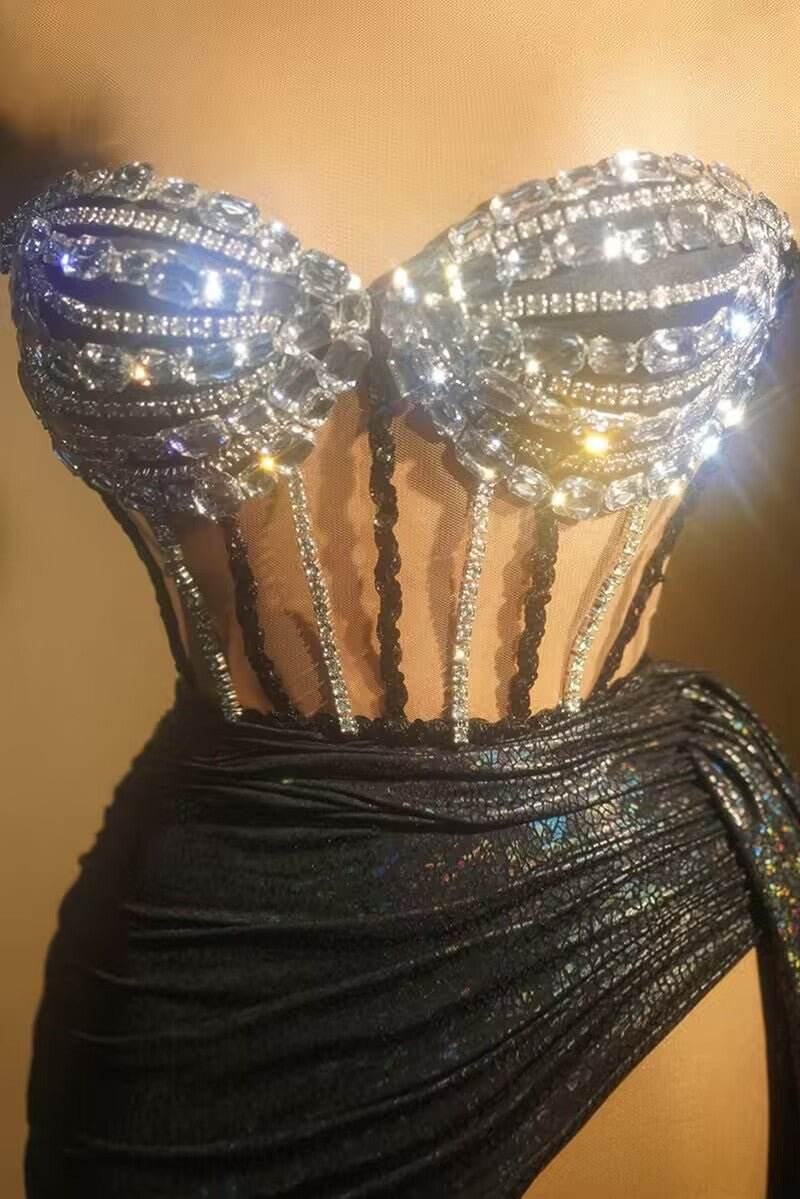 Rosa diamonds dress - REBECATHELABEL