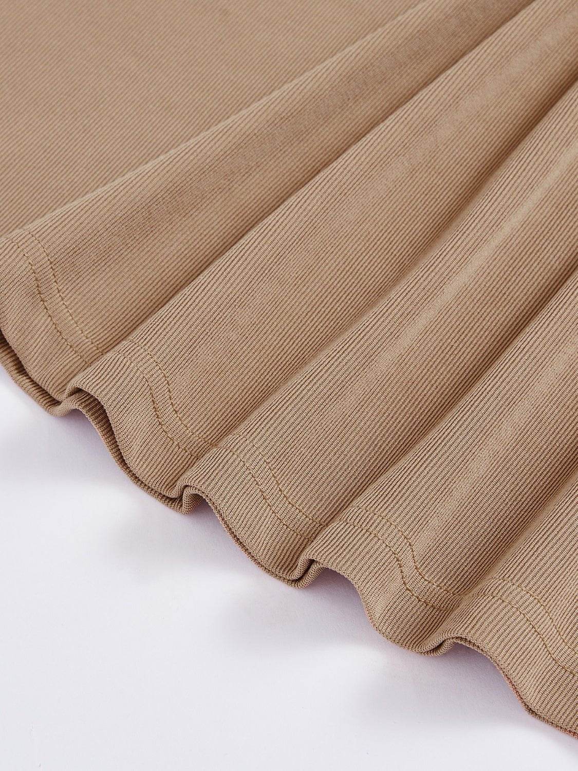 Round Neck Long Sleeve Top and Skirt Set - REBECATHELABEL