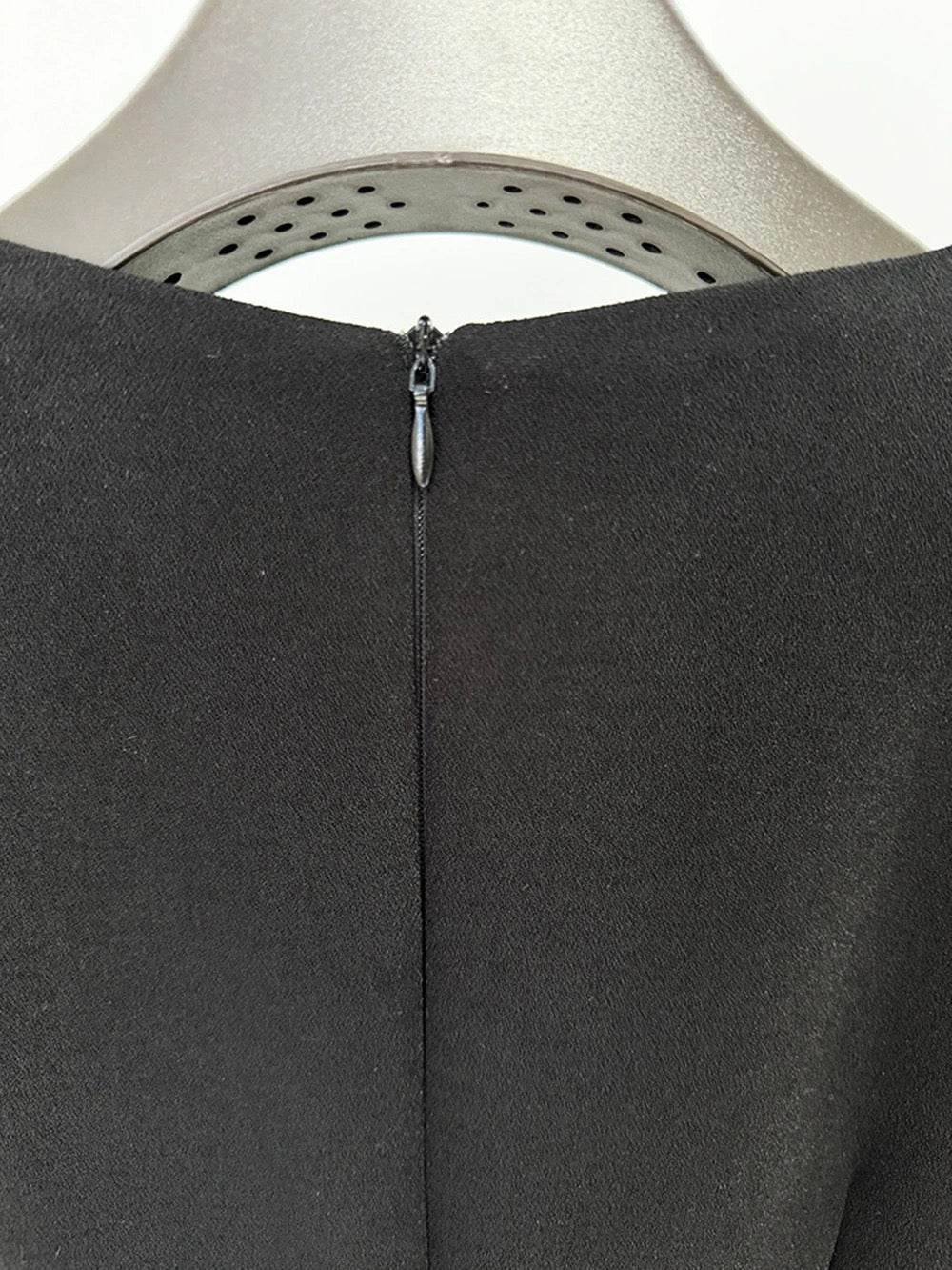 Round Neck Long sleeved Sexy Crystal Decoration Slim Fit Midi Dress - REBECATHELABEL