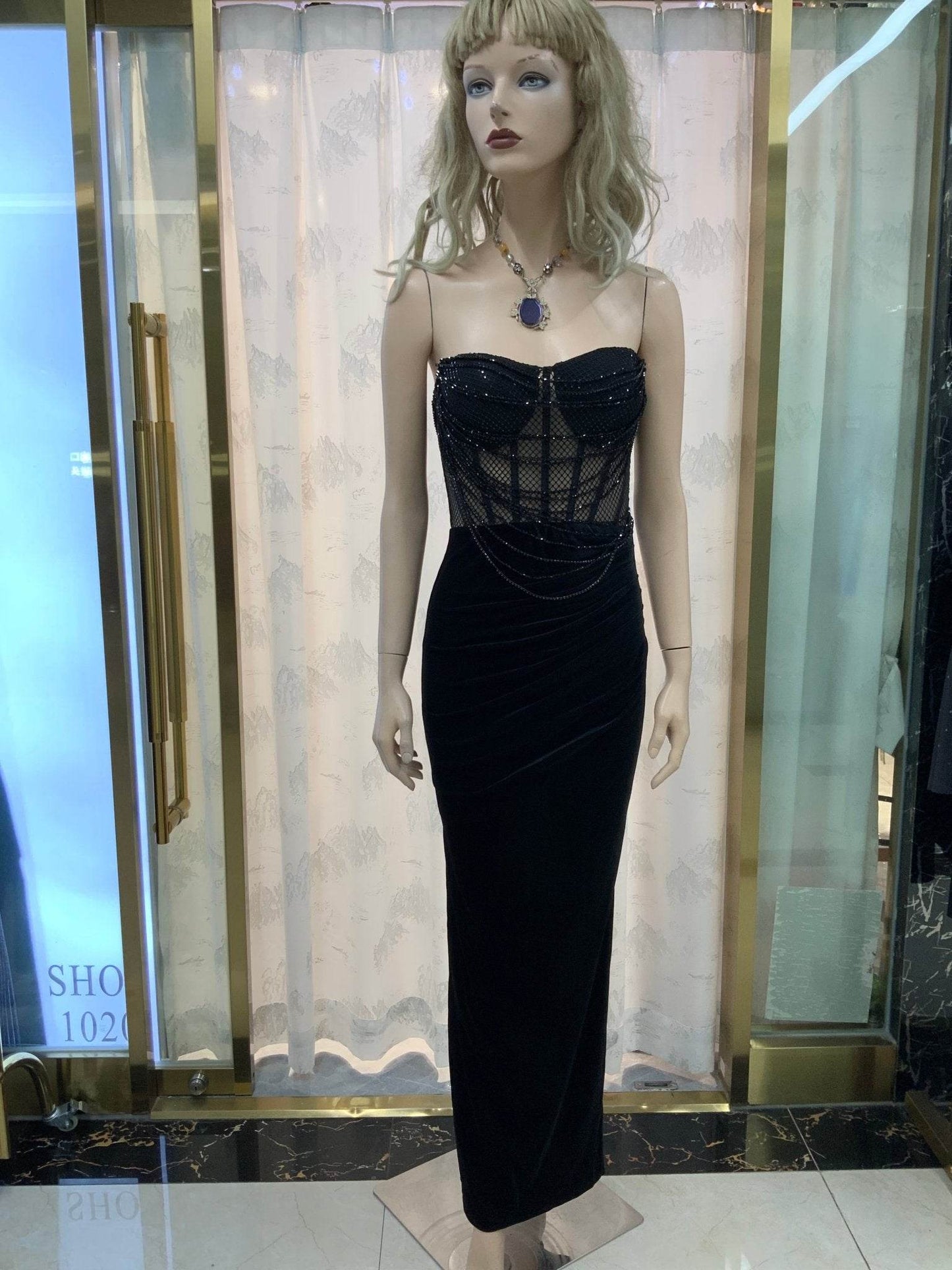 Terri velvet dress - REBECATHELABEL