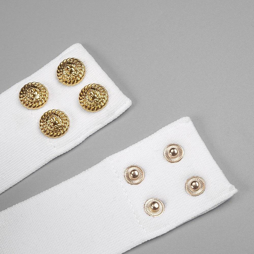 Yandy mini black and white dress - REBECATHELABEL